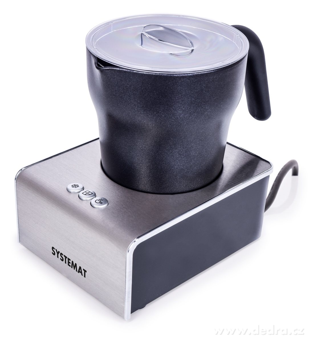 VARMIX MILKY, Indukční šlehač a ohřívač mléka a čokolády, 3 funkce & magnetické nástavce, SYSTEMAT | Příprava kávy | Grand Móda