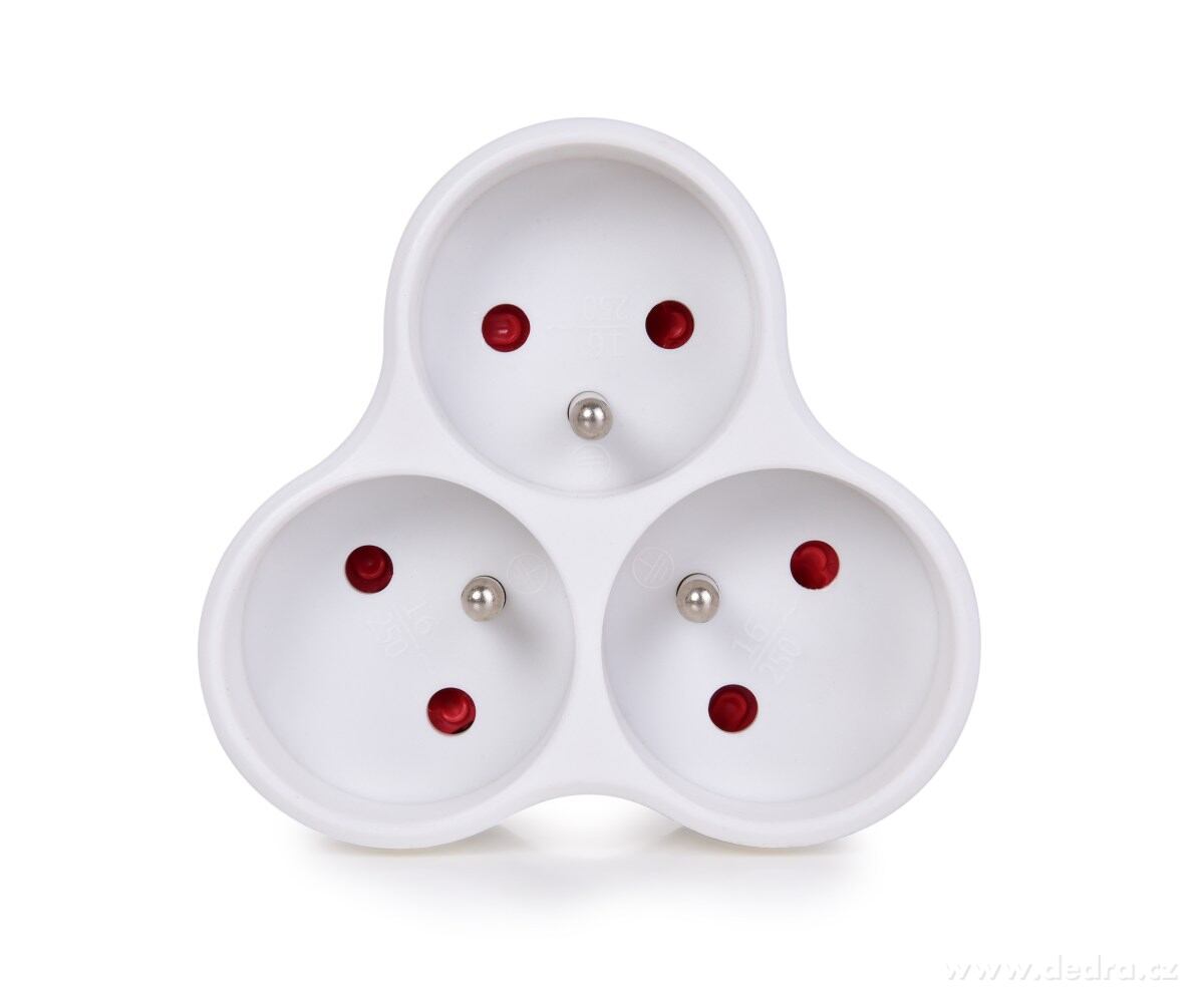 TRIANGLE, Rozbočovací zásuvka 3×16A s dětskou clonou | Nabíjení a kabely | Grand Móda