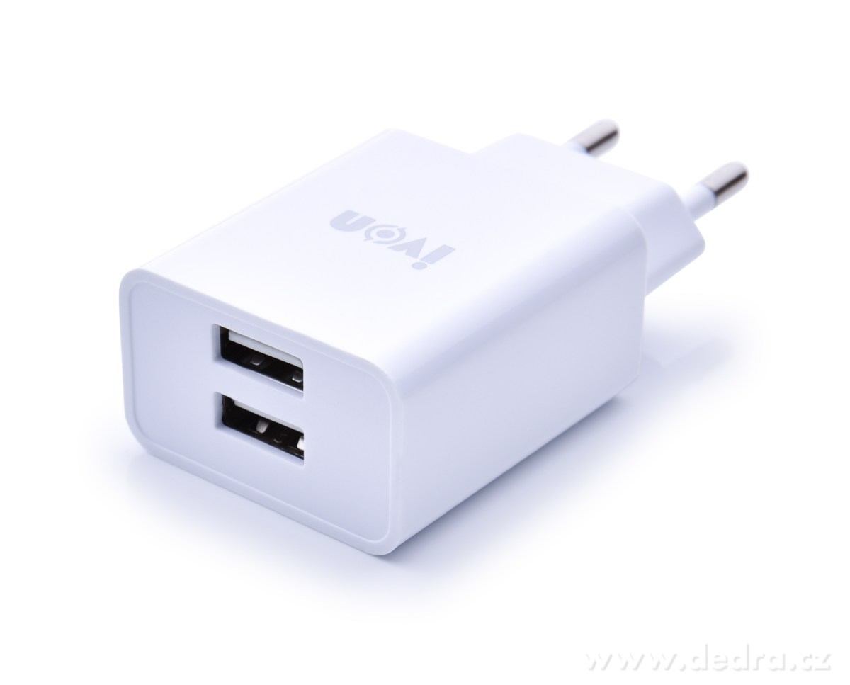 USB DUO nabíječka se 2 porty | Nabíjení a kabely | Grand Móda