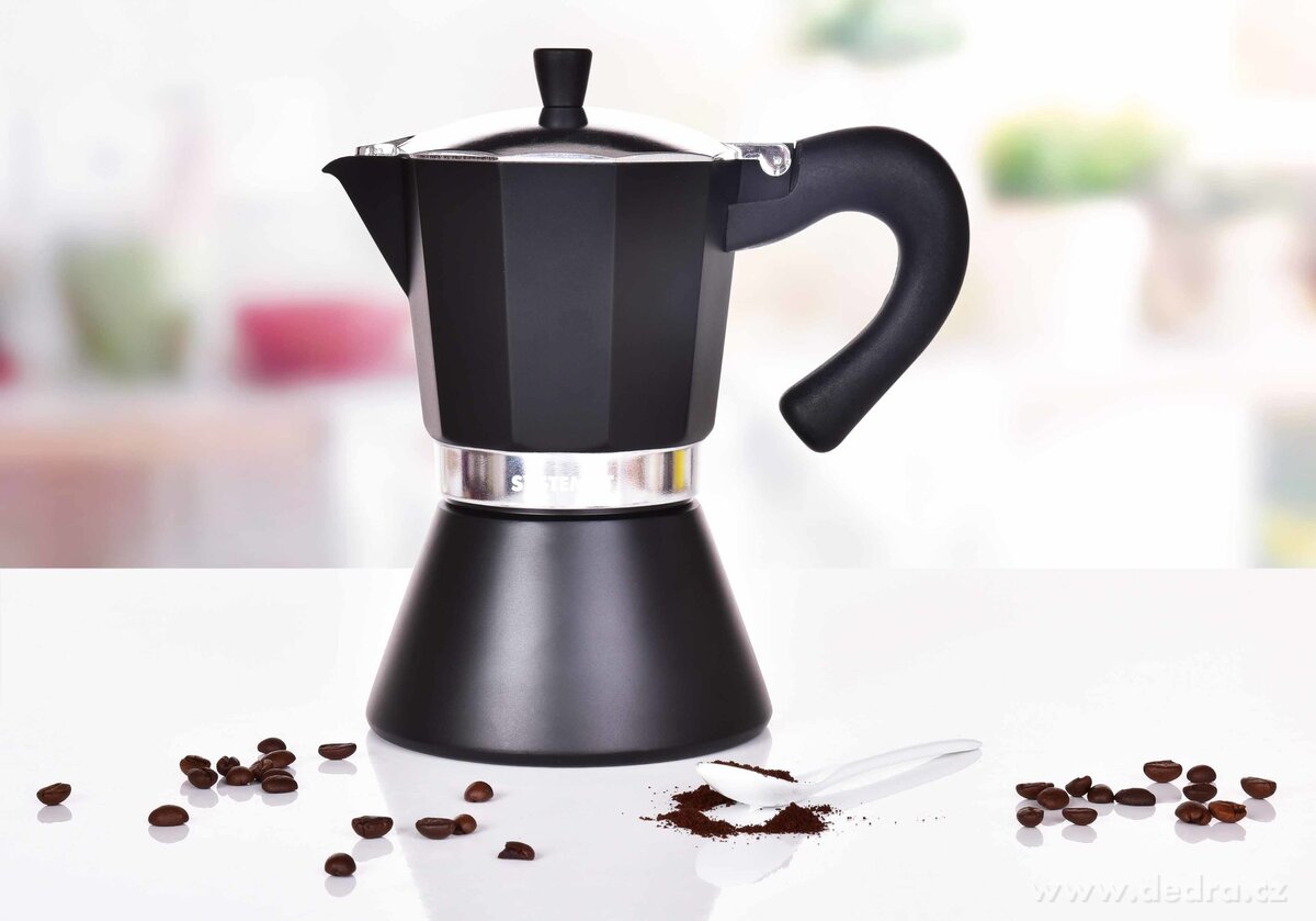 MOKA ESPRESSO, přetlaková konvice na přípravu kávy 460 ml (9 šálků) – náhled 3 | Grand Móda