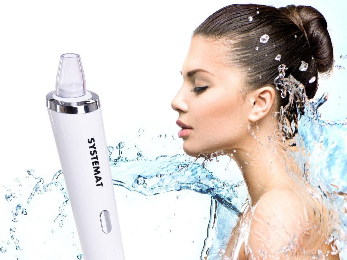 FACE VACUUMIZER, vakuový dobíjecí čistič pleti, 3 úrovně výkonu + 3 nástavce – náhled 4 | Grand Móda