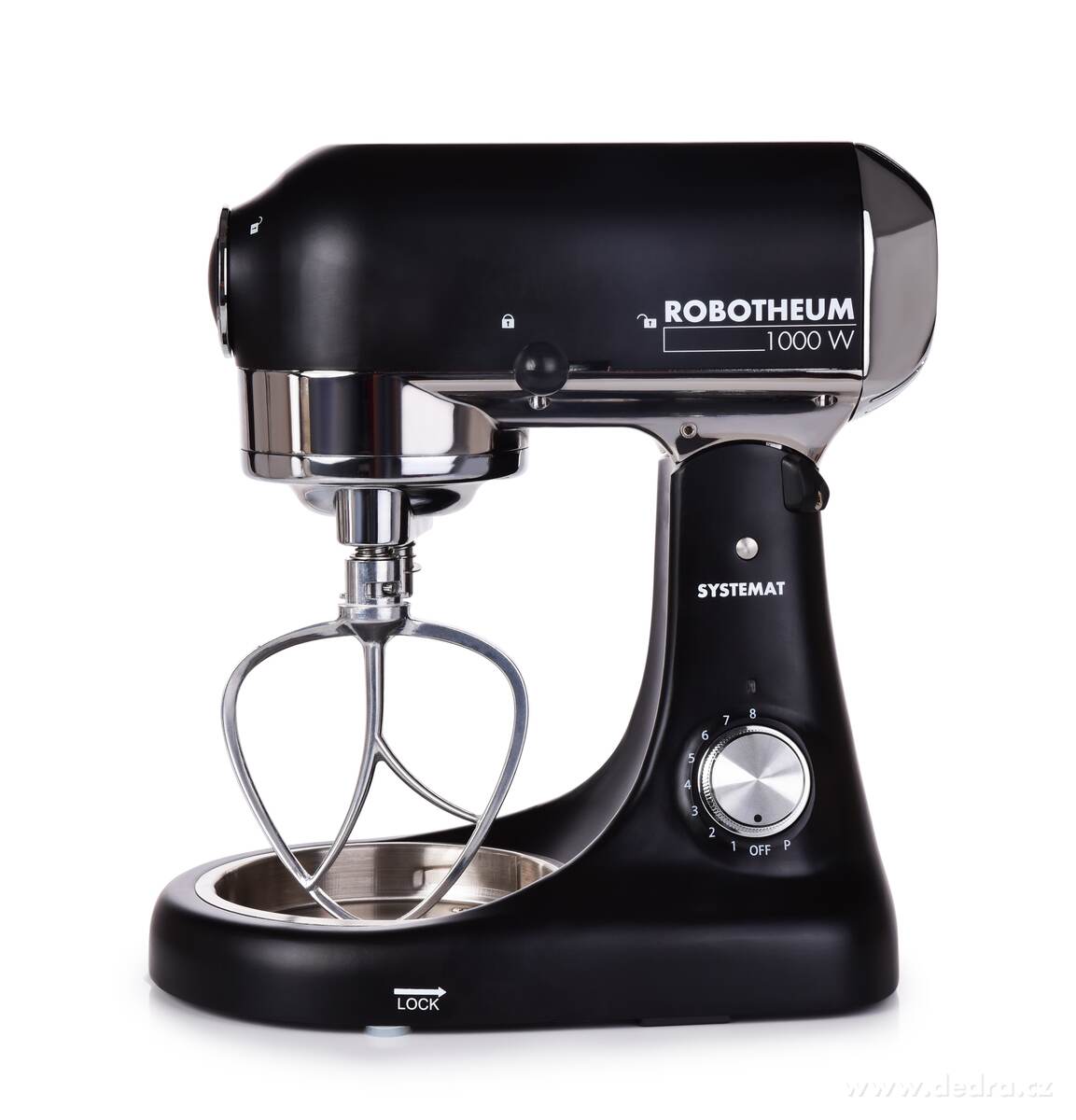 ROBOTHEUM® 1000 W, Planetární kuchyňský robot s dvojhákem & 5 L nerezovou mísou, celokovová převodovka – náhled 6 | Grand Móda