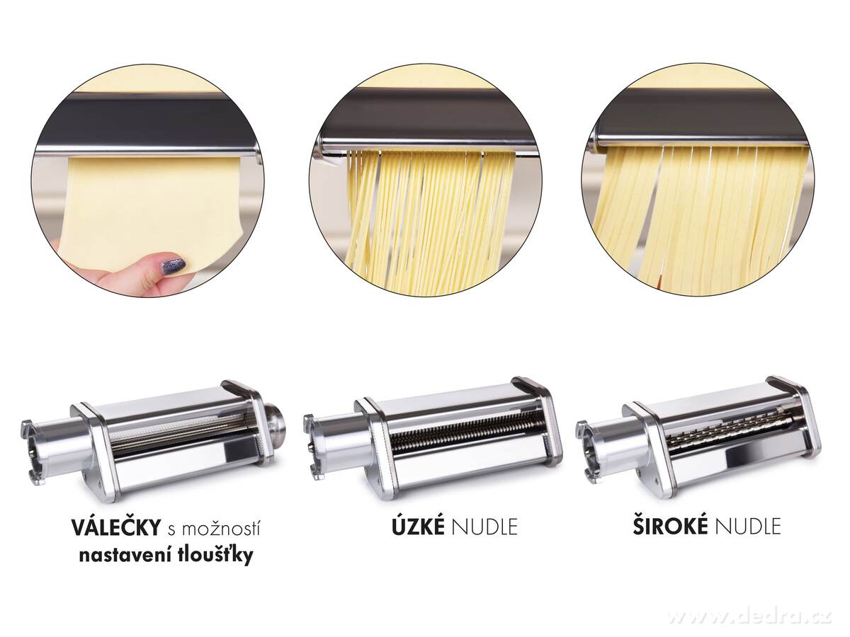 ROBOTHEUM®, 2+1 ZDARMA výrobník těstovin – válec + 2 kráječe nudlí (pro oba přístroje) – náhled 6 | Grand Móda