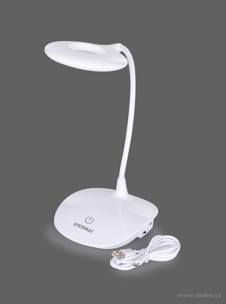 FLEXIBLE, LED dotyková nabíjecí stolní lampa se stojanem, 3 druhy světla – náhled 2 | Grand Móda