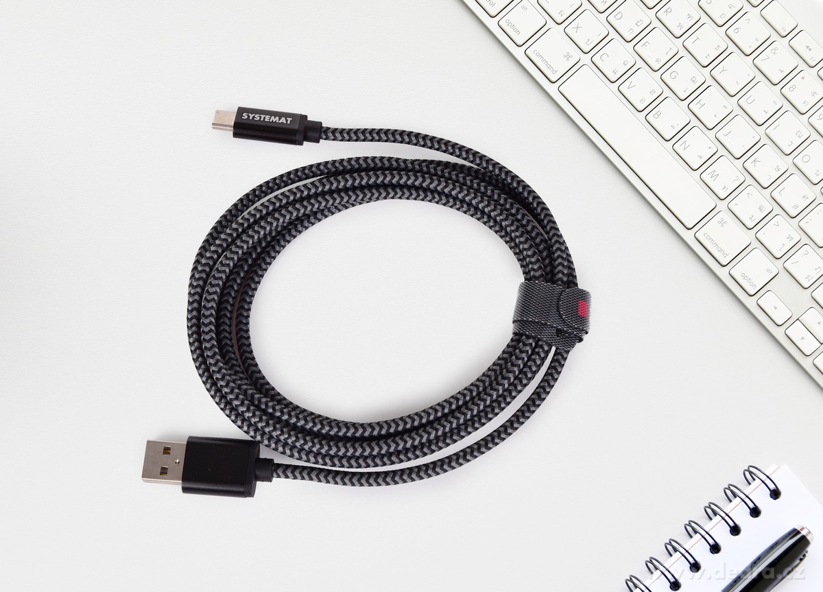AluCore, 2 m rychlonabíjecí kabel USB-C/USB-A 2.0 – náhled 6 | Grand Móda