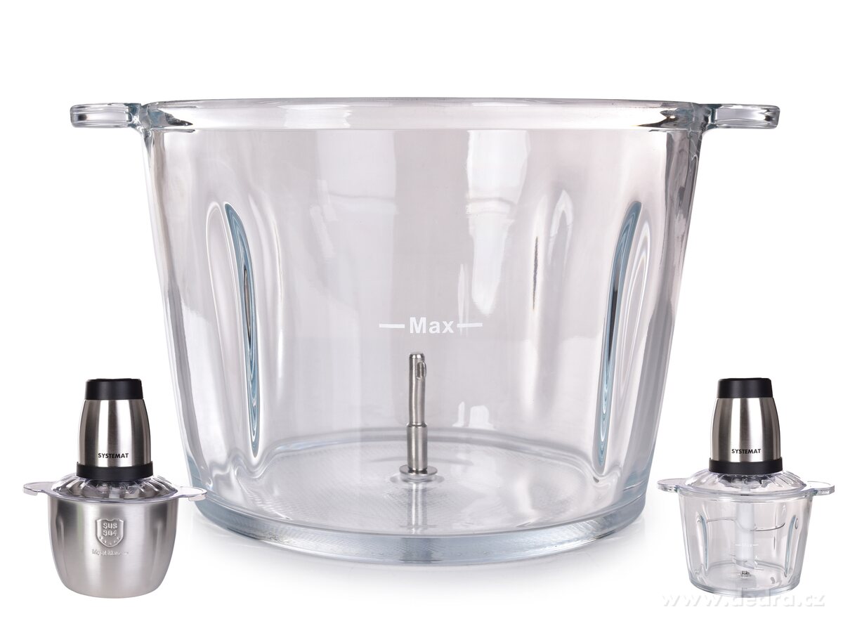 MAXISEKÁTOR, Masivní skleněná mísa 2, 5 l | SYSTEMAT® spotřebiče ­čöî | Grand Móda