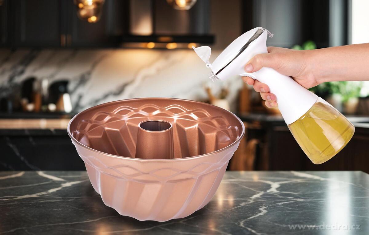 CHEF | Dob├şjec├ş USB rozpra┼íova─Ź na oleje | 350 ml | ekologick├í n├íhrada sprej┼» na pe─Źen├ş & sma┼żen├ş - obr├ízek 2 | Pe─Ź├şc├ş formy | Grand M├│da