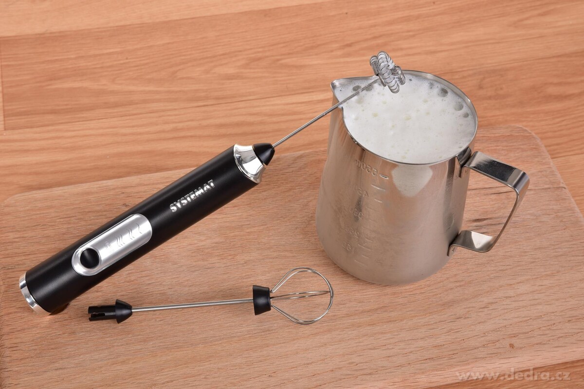 SYSTEMAT | USB nap─Ť┼łova─Ź ml├ęka a ┼íleha─Ź vajec 2v1 | 3 rychlosti & nab├şjec├ş mini ┼íleha─Ź - obr├ízek 2 | Va┼Öe─Źky a metly | Grand M├│da