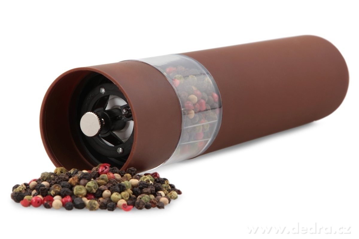 SYSTEMAT, XXL elektrický mlýnek na pepř, sůl a koření, LED osvětlení & nastavitelná hrubost, keramický mechanismus – náhled 2 | Grand Móda