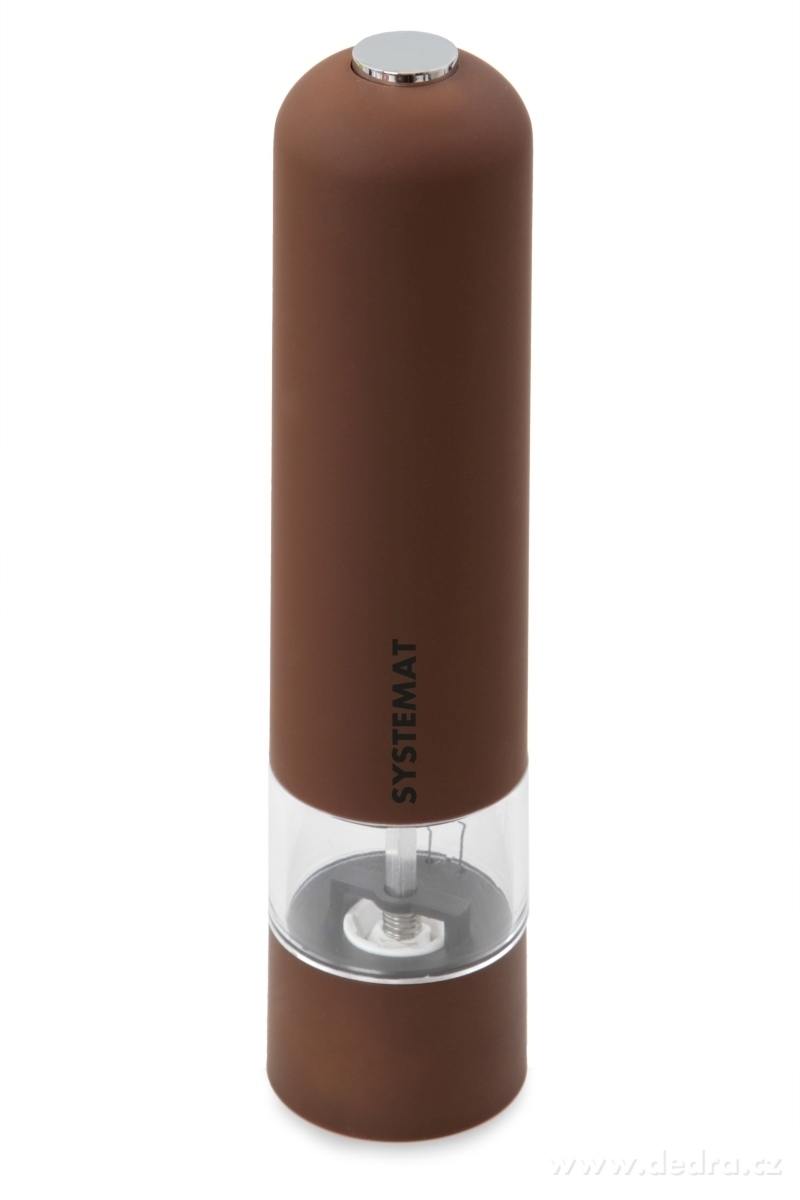 SYSTEMAT, XXL elektrický mlýnek na pepř, sůl a koření, LED osvětlení & nastavitelná hrubost, keramický mechanismus – náhled 4 | Grand Móda