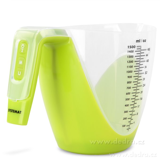 Digitální váha do 5kg s odměrnou nádobou 1800 ml, SYSTEMAT – náhled 2 | Grand Móda