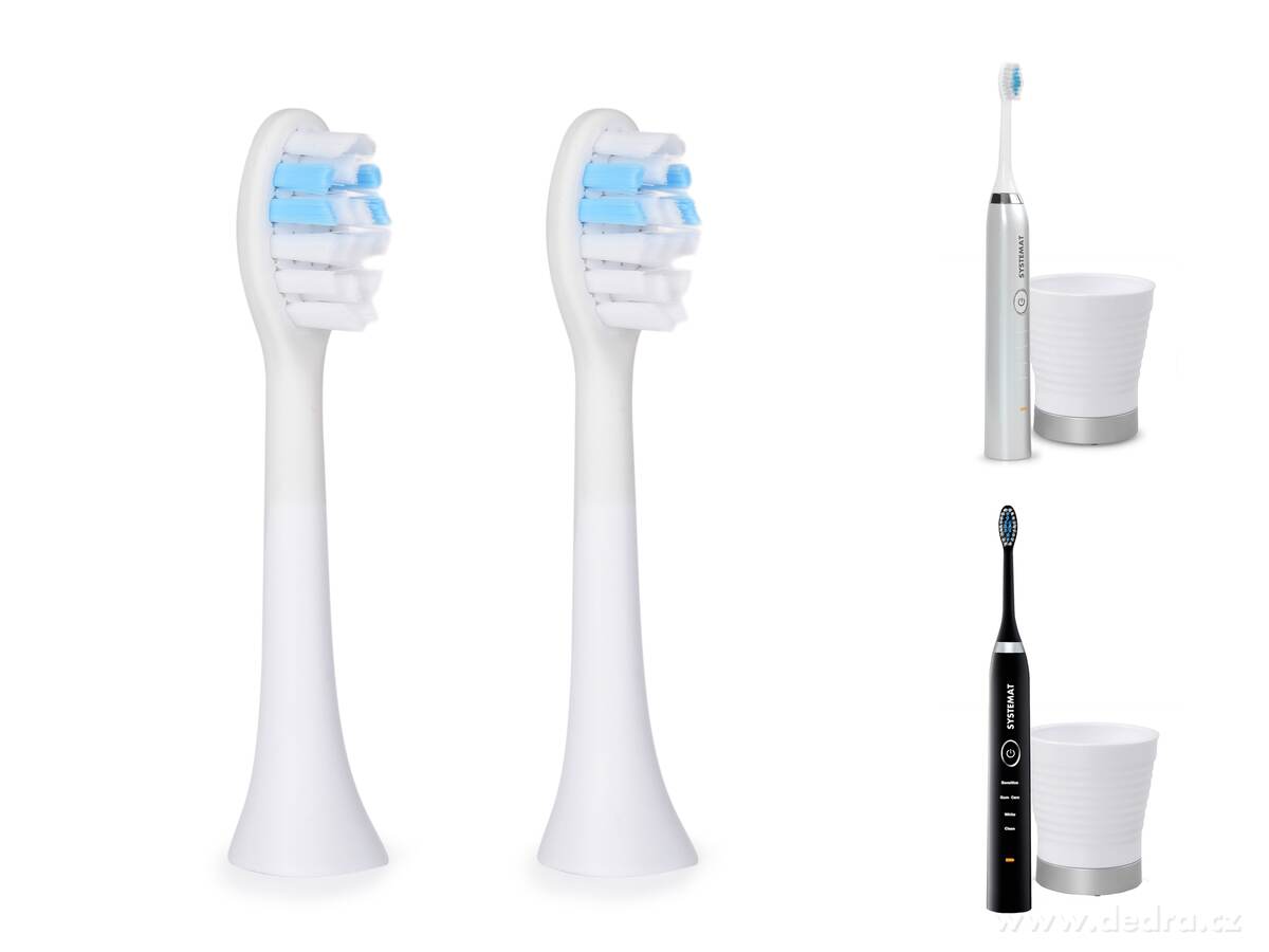 SONISSIMO® DENTAL, 2 ks extra měkký náhradní kartáček (pouze pro typ DENTAL – starší typ strojku)