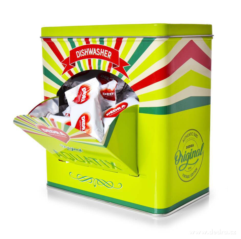 Tablety do myčky AQUATIX® + kovová zelená RETRO dóza ZDARMA | Mytí v myčce | Grand Móda