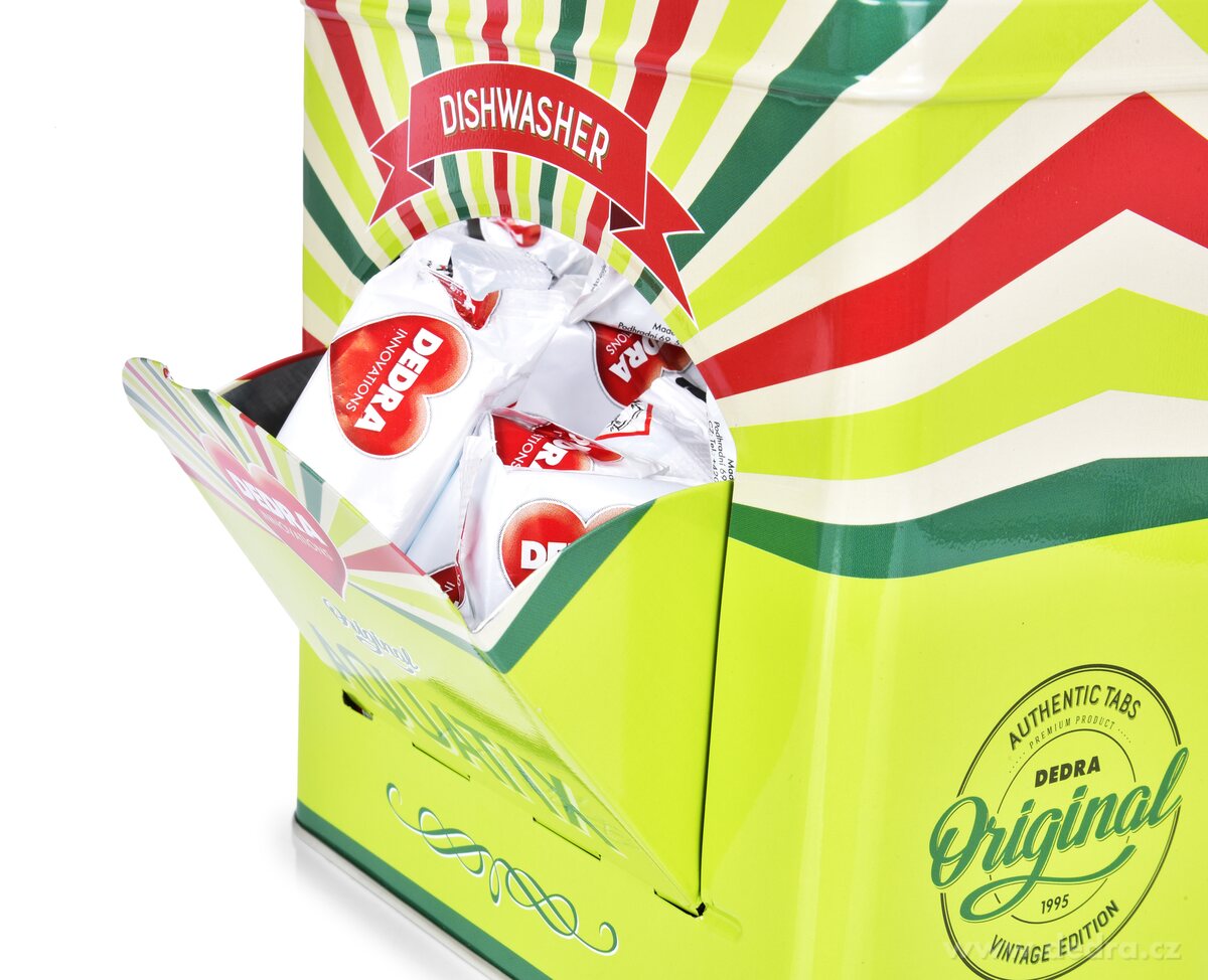 Tablety do myčky AQUATIX® + kovová zelená RETRO dóza ZDARMA – náhled 2 | Grand Móda