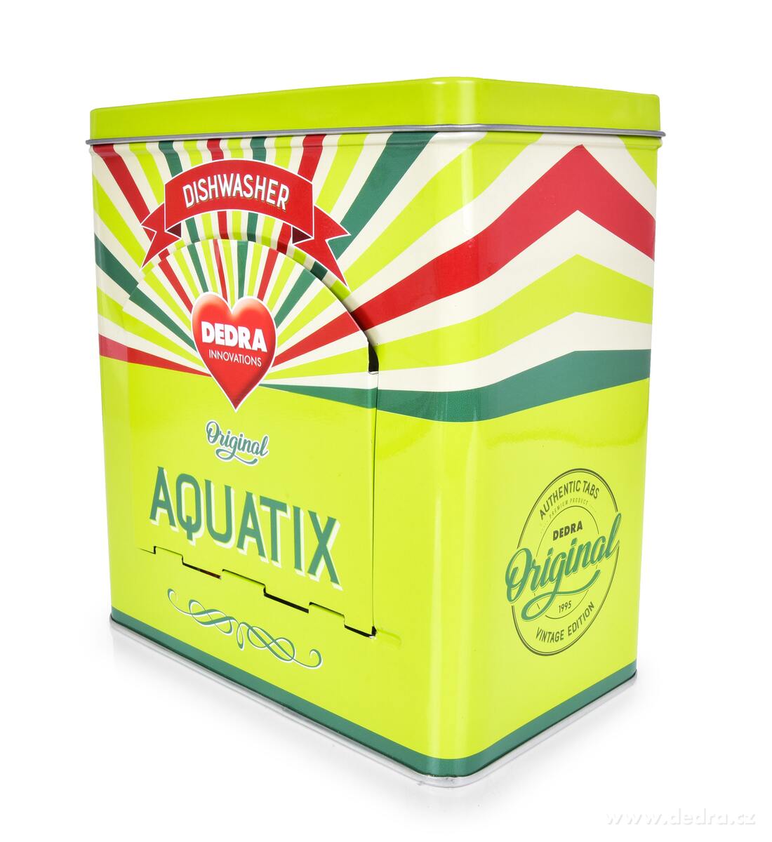 Tablety do myčky AQUATIX® + kovová zelená RETRO dóza ZDARMA – náhled 5 | Grand Móda