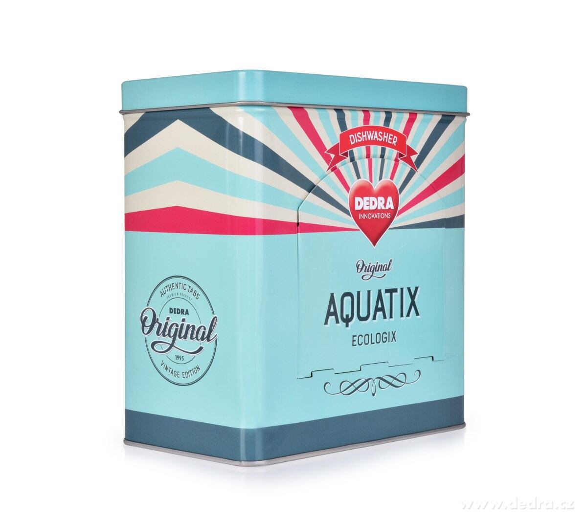 Tablety do myčky, 60 ks AQUATIX® + kovová tyrkysová RETRO dóza ZDARMA – náhled 2 | Grand Móda