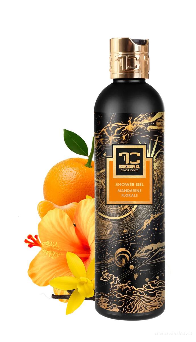 MANDARINE FLORALE, exkluzivní šetrný sprchový gel s glycerinem & Aloe vera, 320 ml, FC DEDRA exclusive