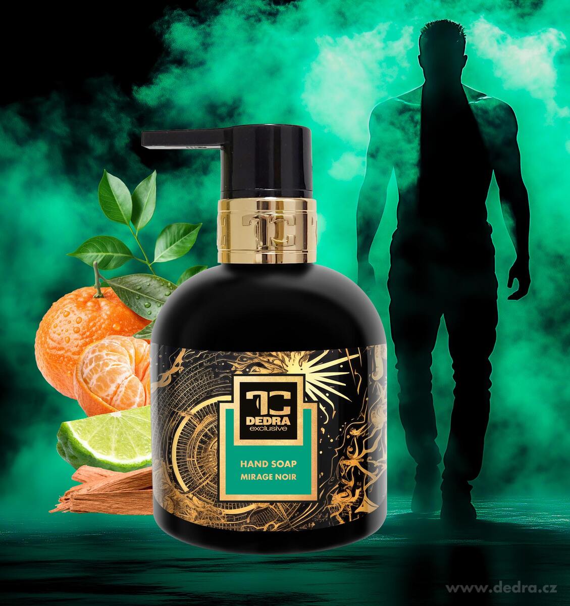 MIRAGE NOIR | exkluzivn├ş ┼íetrn├ę tekut├ę m├Żdlo s glycerinem & Aloe vera | 320 ml - obr├ízek 2 | Myt├ş a p├ę─Źe o t─Ťlo | Grand M├│da