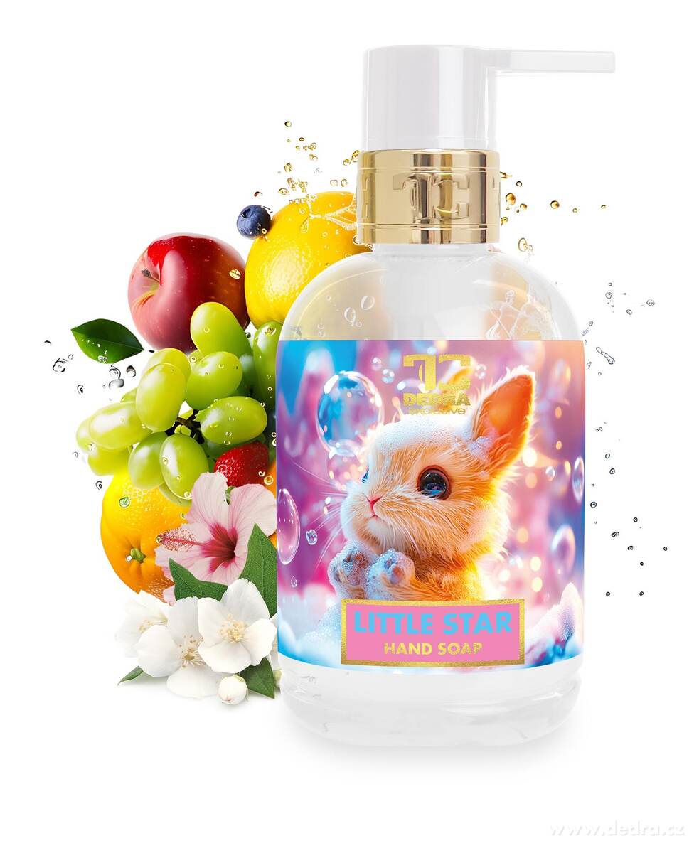 LITTLE STAR, dětské šetrné mýdlo na tělo a ruce, hypoalergenní, bez parabenů, 320 ml
