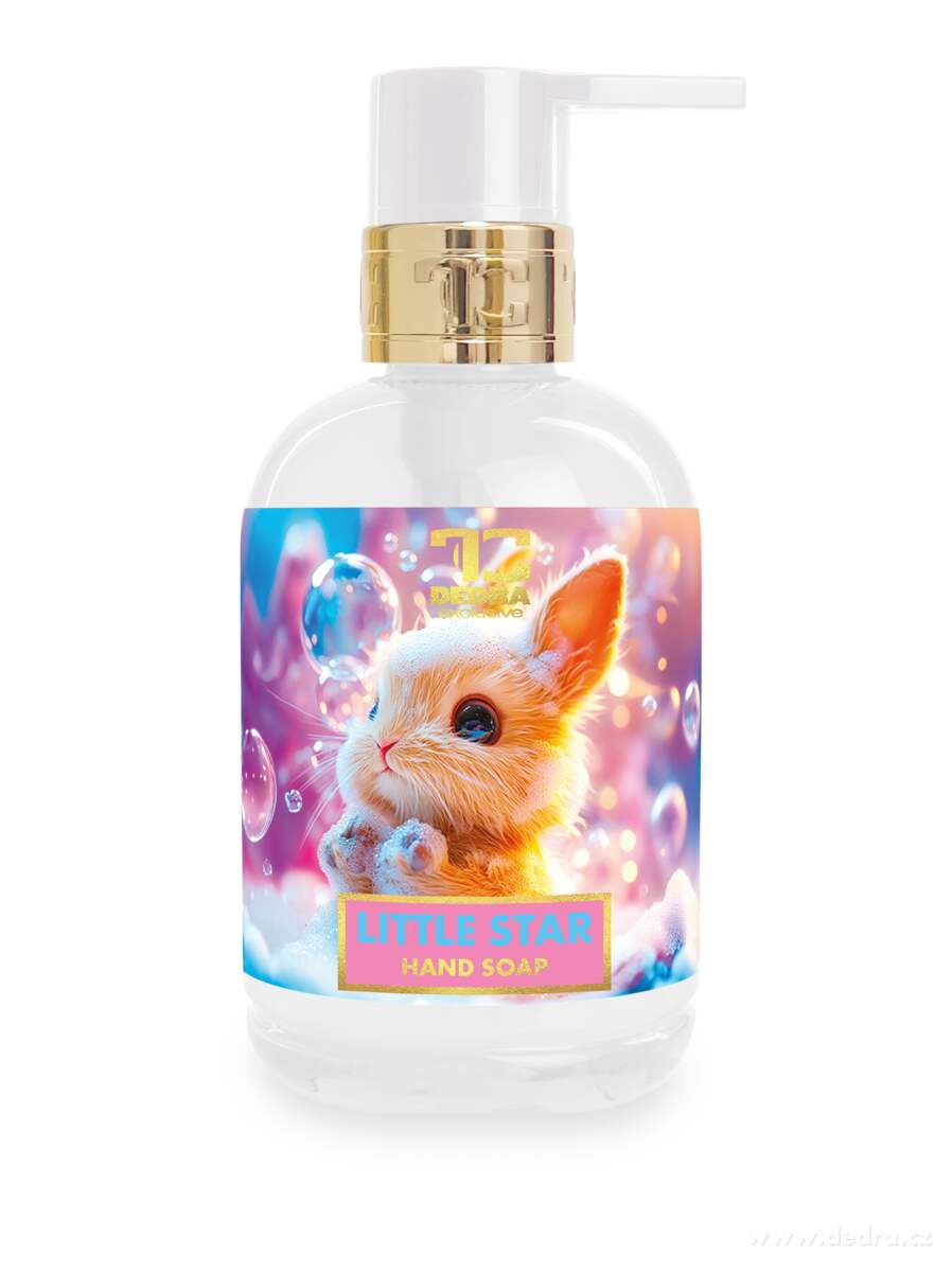 LITTLE STAR | d─Ťtsk├ę ┼íetrn├ę m├Żdlo na t─Ťlo a ruce | hypoalergenn├ş, bez paraben┼» | 320 ml - obr├ízek 2 | Myt├ş a p├ę─Źe o t─Ťlo | Grand M├│da