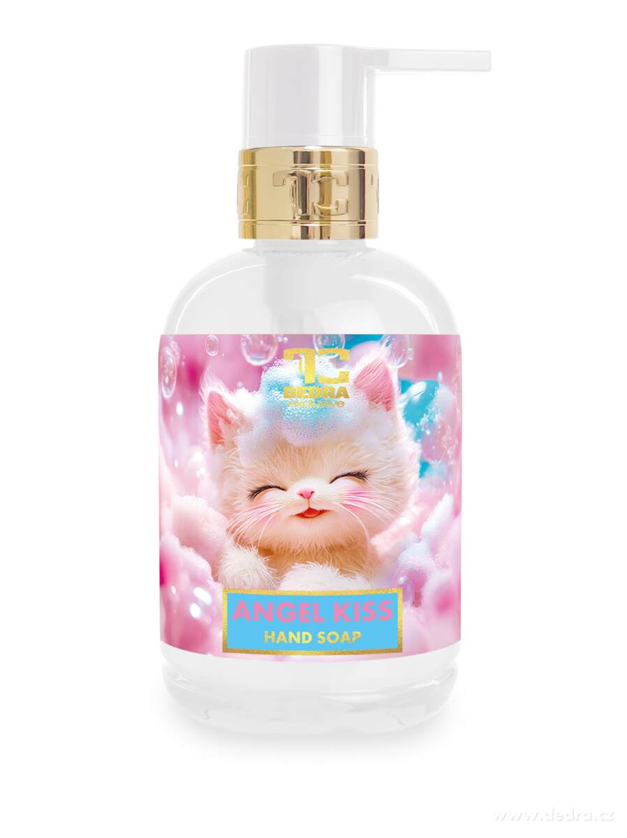 ANGEL KISS | d─Ťtsk├ę ┼íetrn├ę m├Żdlo na t─Ťlo a ruce | hypoalergenn├ş, bez paraben┼» | 320 ml - obr├ízek 4 | Myt├ş a p├ę─Źe o t─Ťlo | Grand M├│da