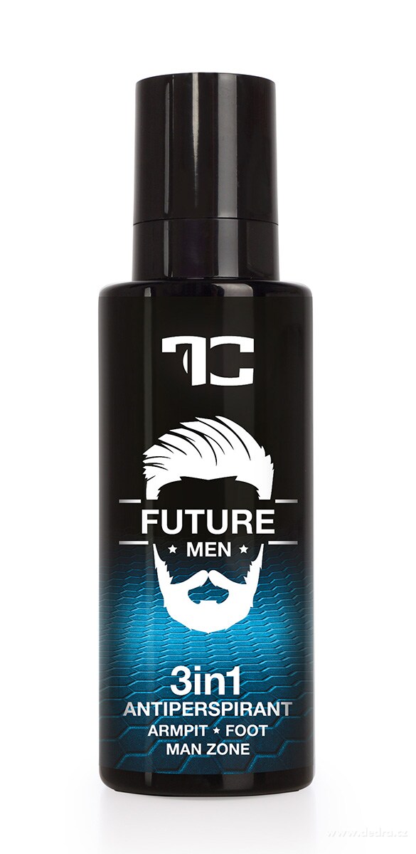FUTURE MEN PLATINUM, 3v1 antiperspirant sprej bez hliníkových solí, 200 ml