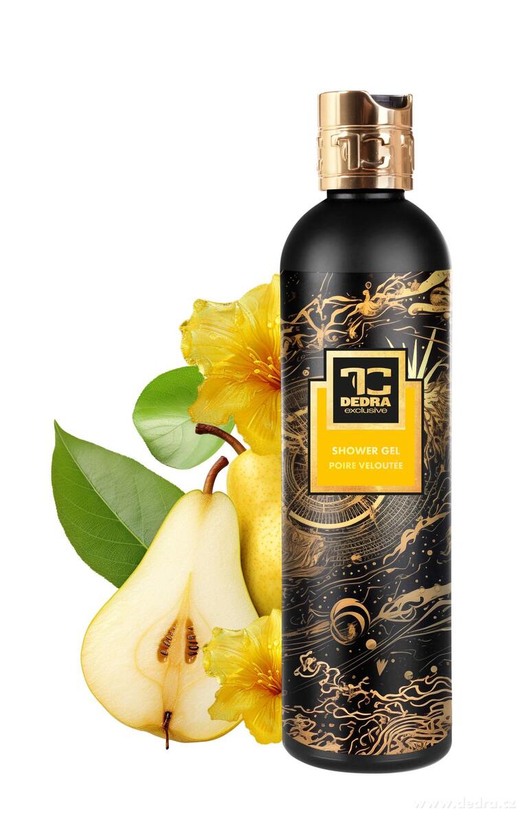 SAMETOVÁ HRUŠKA, exkluzivní šetrný sprchový gel s glycerinem & Aloe vera, 320 ml, FC DEDRA exclusive
