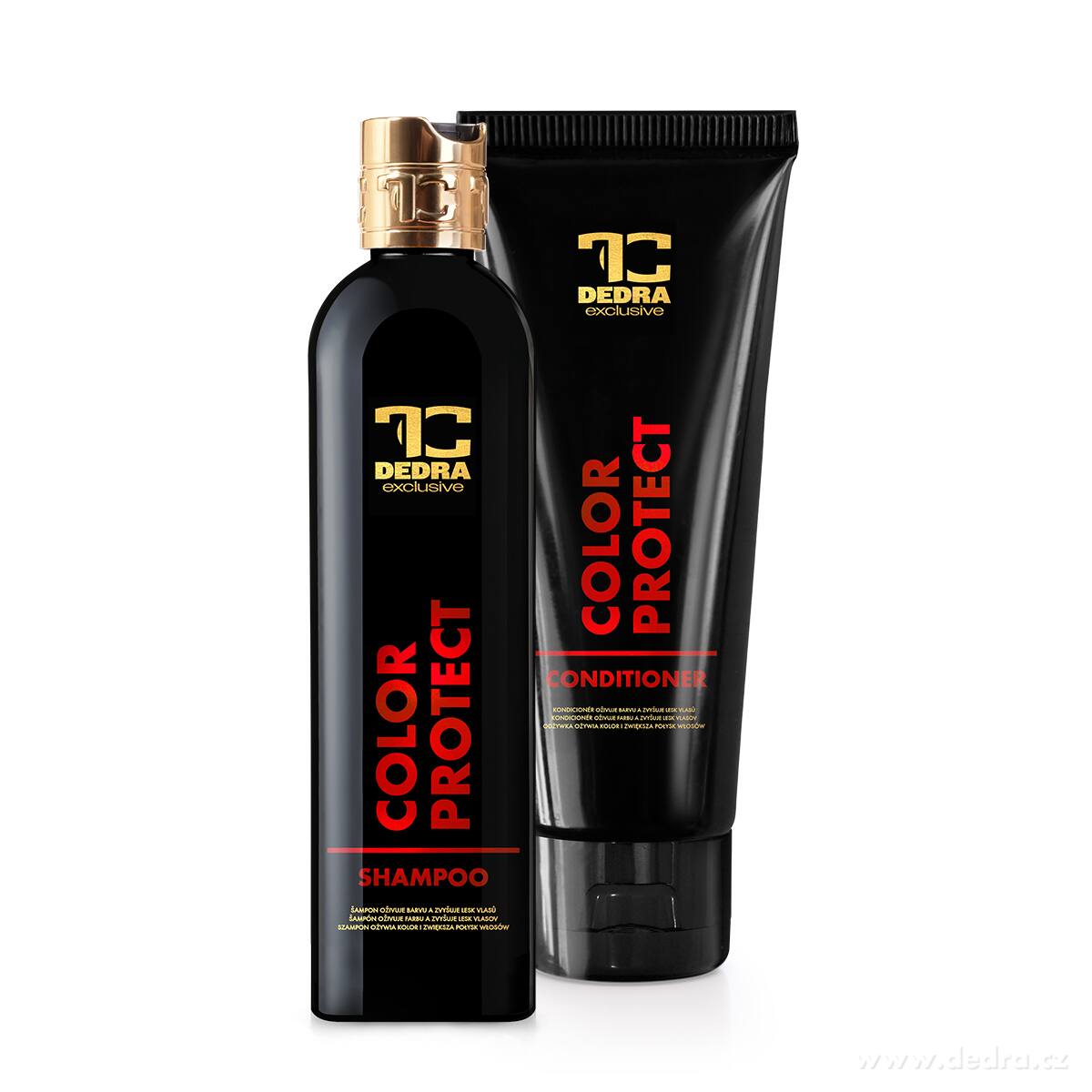SADA 1+1, COLOR PROTECT, šampón & kondicionér pro barvené vlasy s Keratinem & Pšeničnými proteiny, ochrana barvy & zářivý lesk