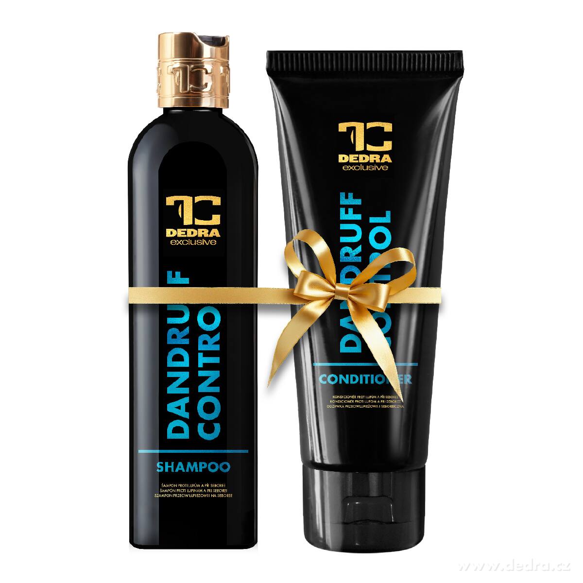 SADA 1+1, DANDRUFF CONTROL, šampón & kondicionér proti lupům a při seboree s Kaméliovým olejem, Pšeničnými proteiny & Ziziphus Joazeiro
