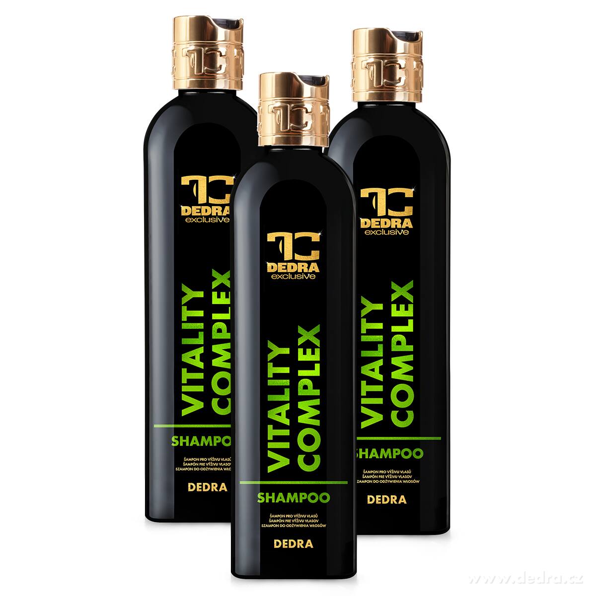 SADA 3 ks, VITALITY COMPLEX, šampón pro každodenní použití s Keratinem & Pšeničnými proteiny