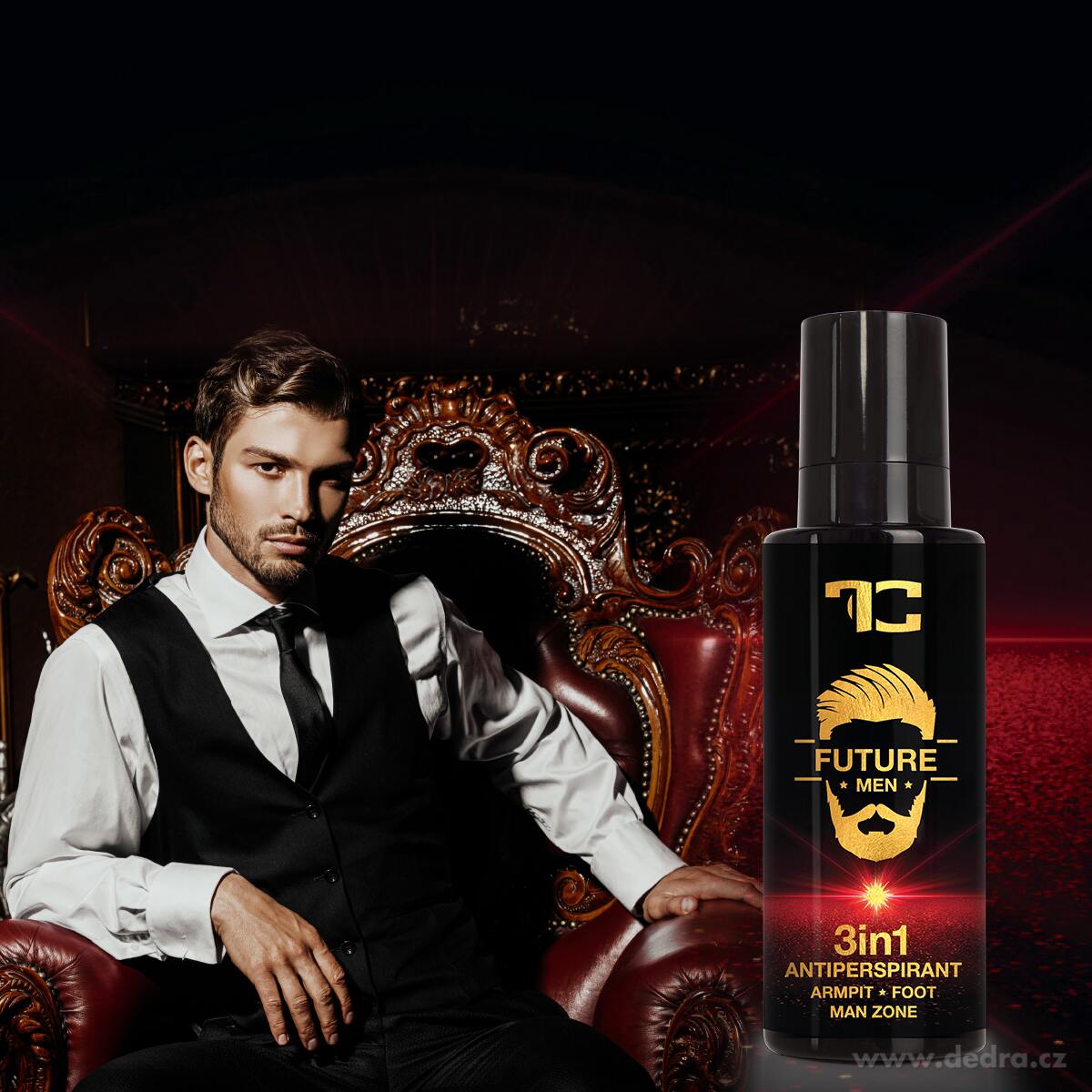 3v1 ANTIPERSPIRANT sprej pro muže FUTURE MEN® HONORÉ – náhled 2 | Grand Móda