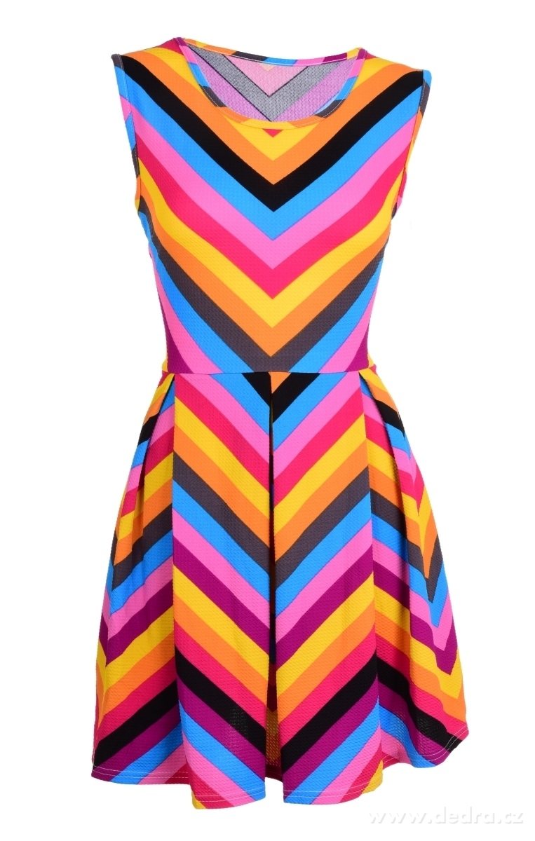 Barevné šaty, MULTICOLOR – náhled 4 | Grand Móda