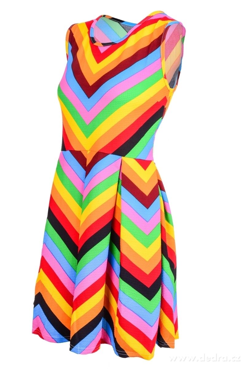 Barevné šaty, MULTICOLOR | Šaty | Grand Móda