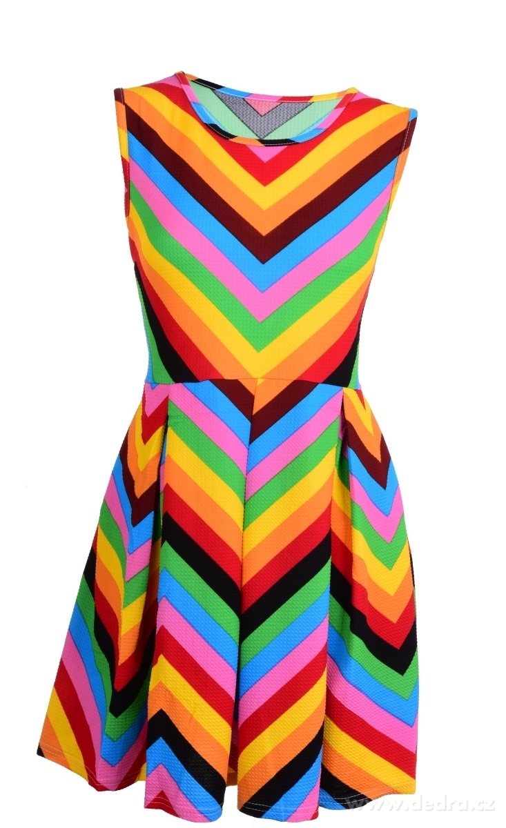 Barevné šaty, MULTICOLOR – náhled 2 | Grand Móda