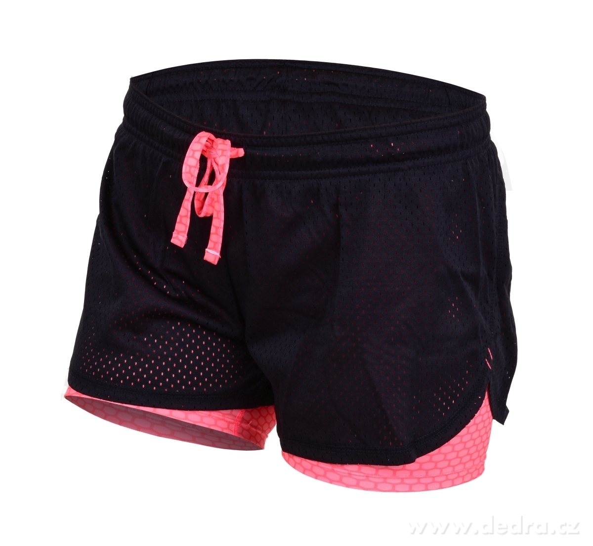 DÁMSKÉ KRAŤASY, černo lososové