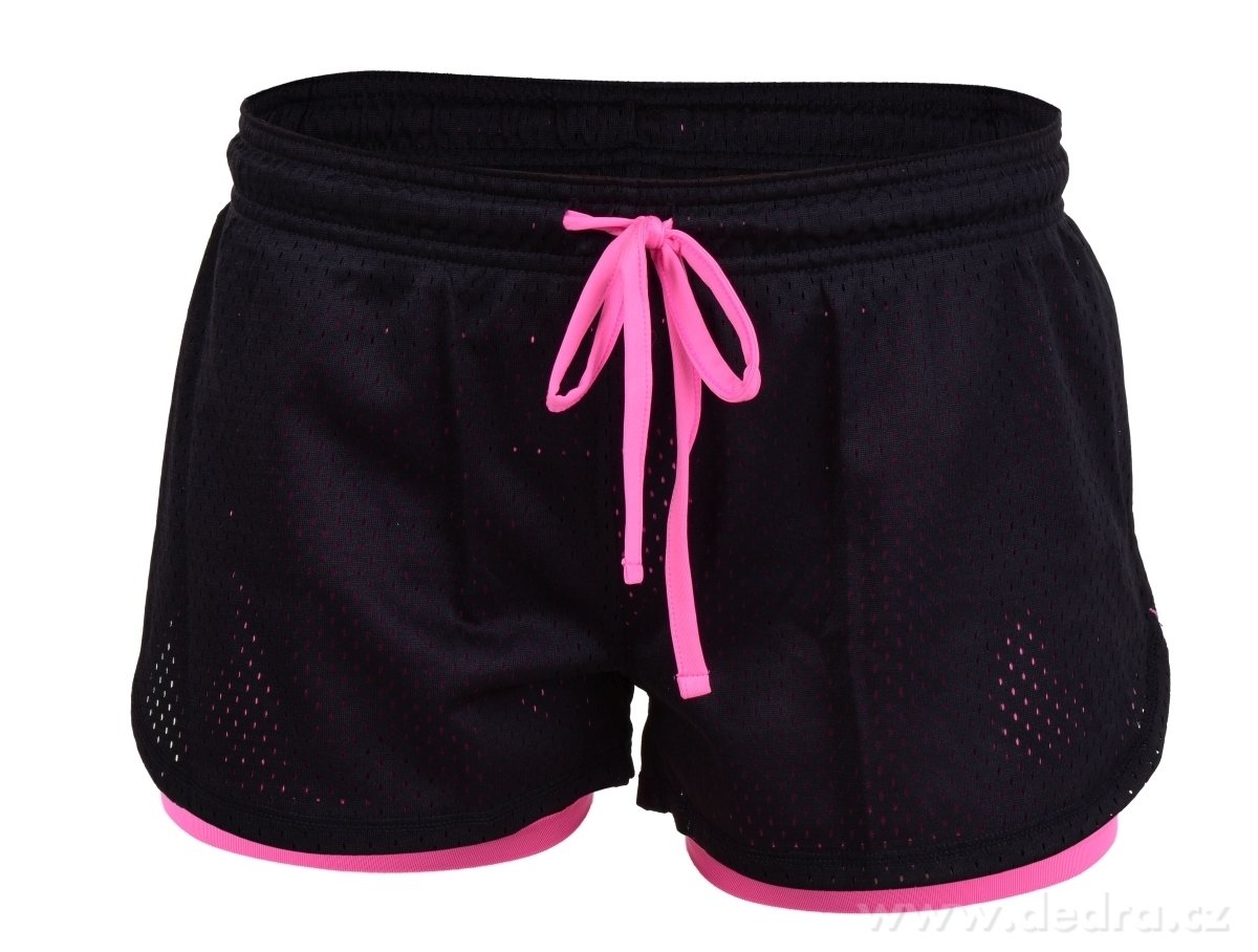 DÁMSKÉ KRAŤASY, černo růžové