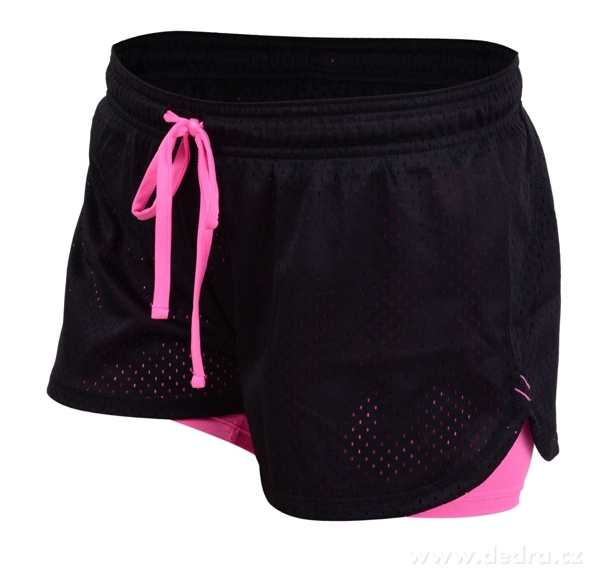 DÁMSKÉ KRAŤASY, černo růžové – náhled 2 | Grand Móda