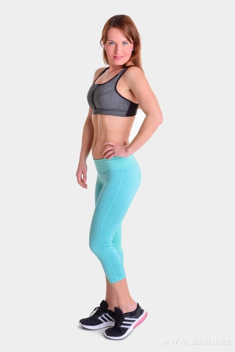 DÁMSKÉ KALHOTY, 3/4 funkční, mintové – náhled 3 | Grand Móda