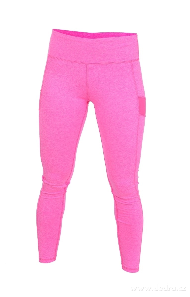 7/8 FUNKČNÍ KALHOTY, dámské, pink melange – náhled 2 | Grand Móda