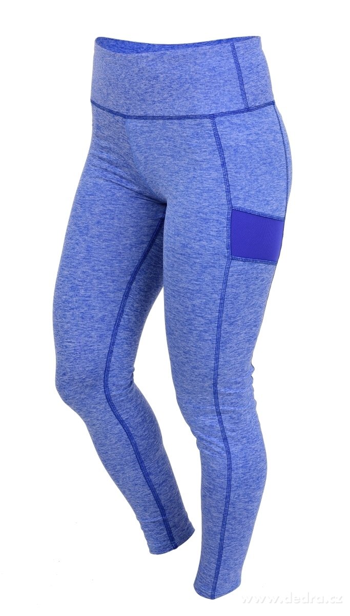 7/8 FUNKČNÍ KALHOTY, dámské, blue melange | Legíny a íortky | Grand Móda