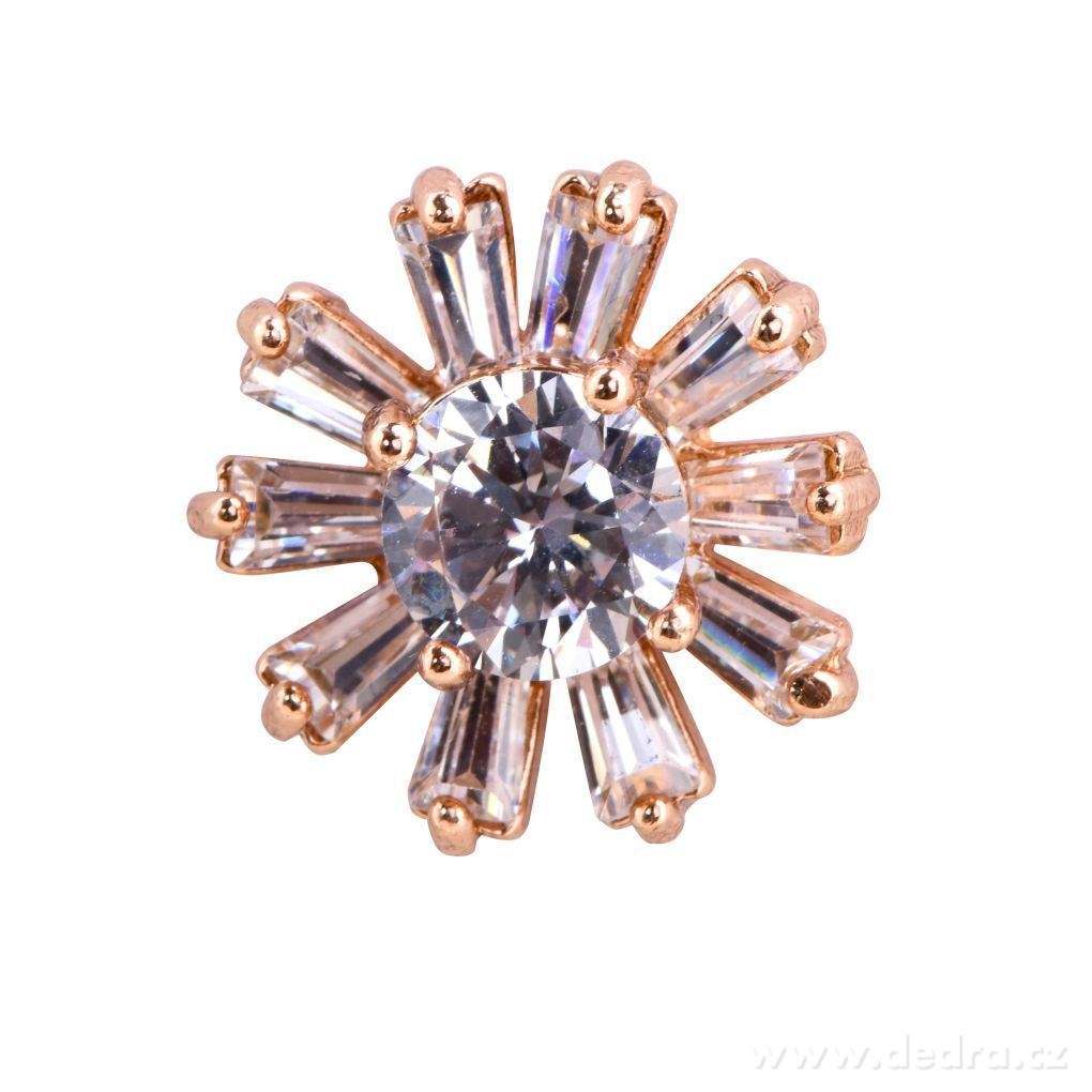 Náušnice, se zirkony, kytičky – náhled 2 | Grand Móda