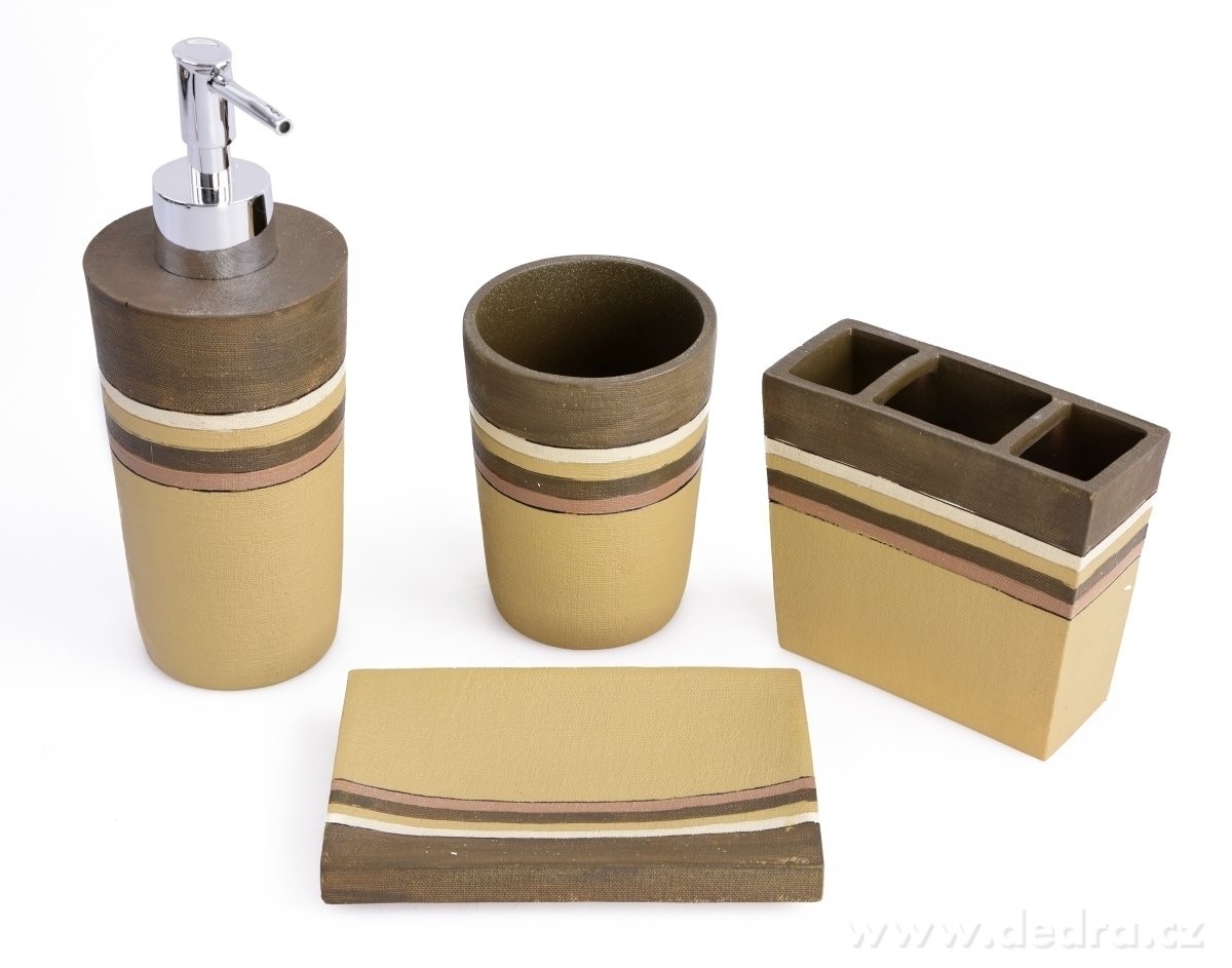 4 dílná koupelnová souprava NATUR LINE | Sady doplňků | Grand Móda