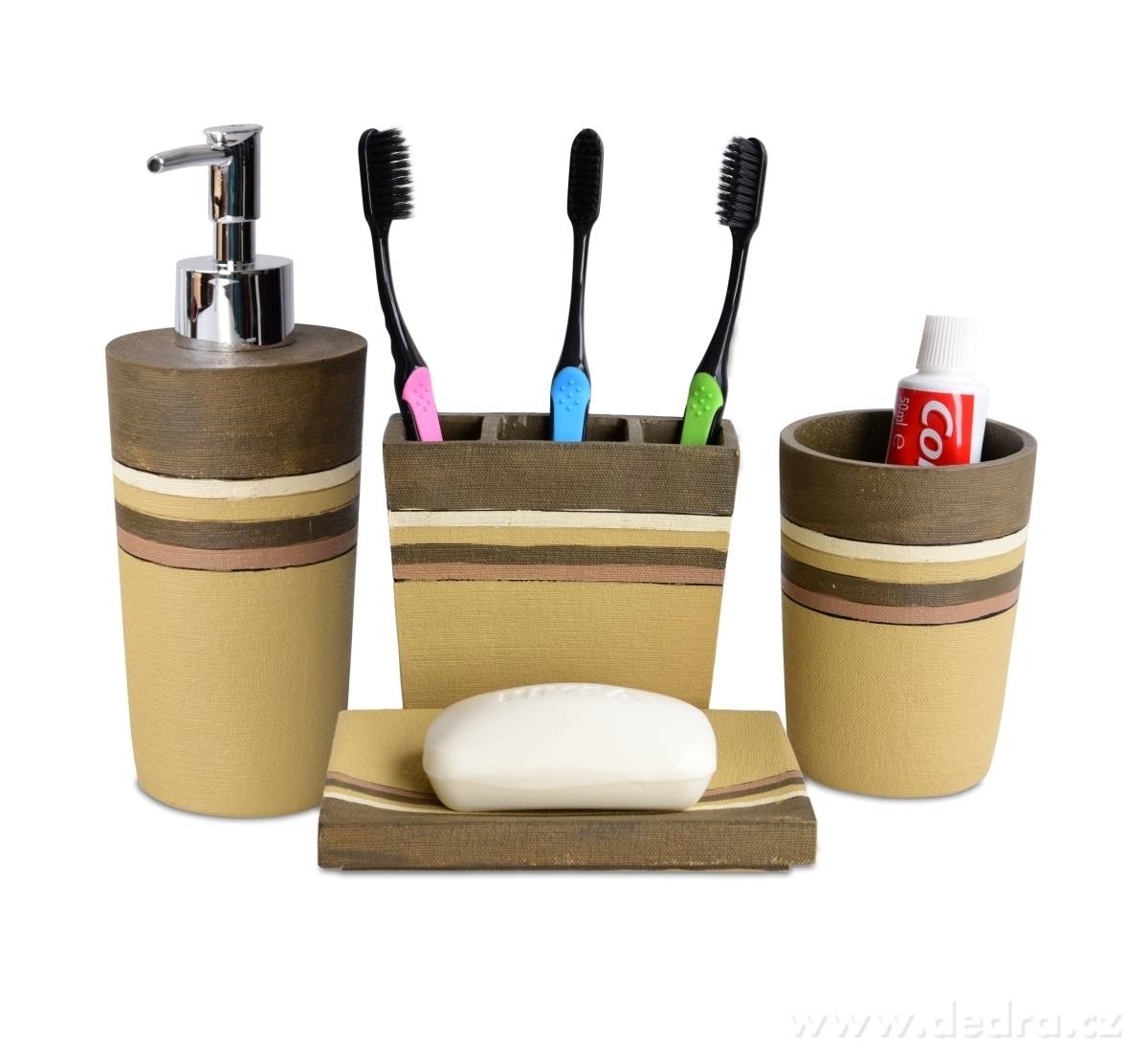 4 dílná koupelnová souprava NATUR LINE – náhled 3 | Grand Móda