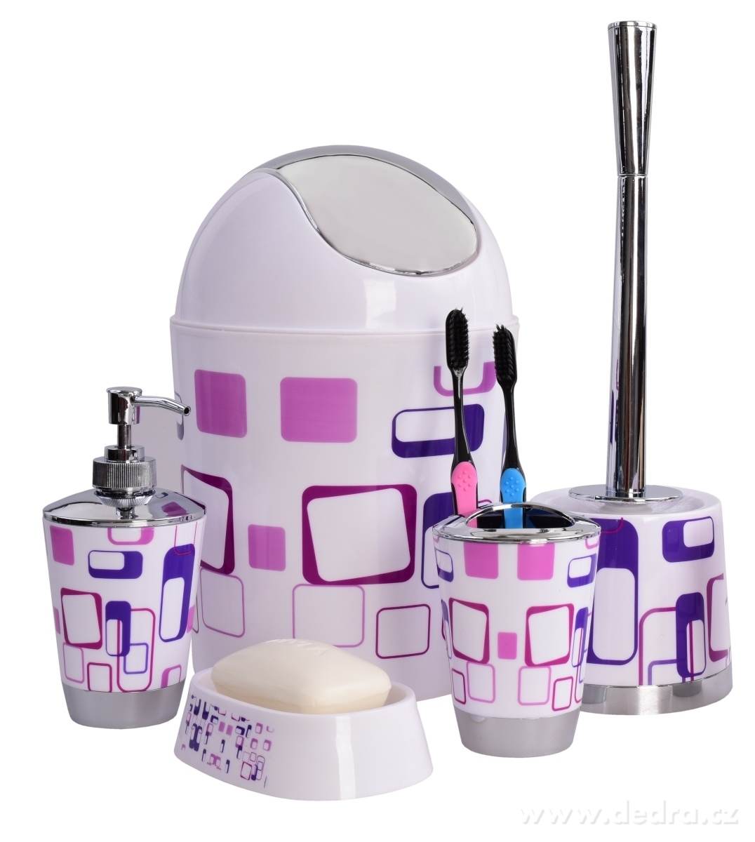 6 dílný koupelnový set, RETRO 60th – náhled 2 | Grand Móda
