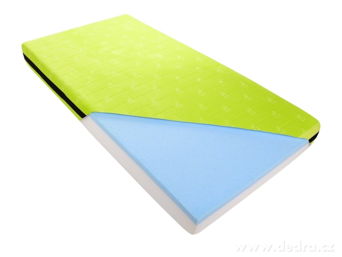 ANATOMIXX®, luxusní ortopedická matrace 100 × 200 × 21 cm, 7zónová paměťová pěna & chladicí gel – náhled 4 | Grand Móda