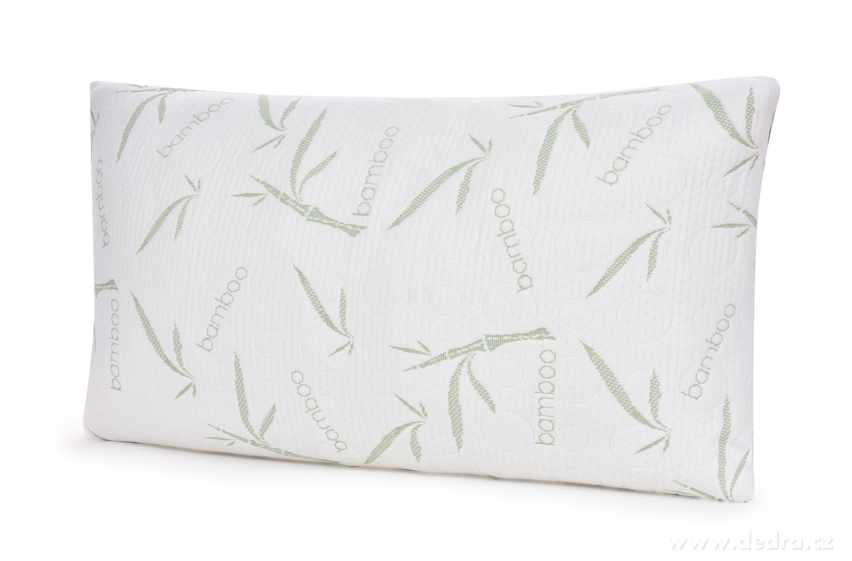 ANATOMIXX® BAMBOO, anatomický polštář 70 × 38 × 13 cm, drcená paměťová pěna & potah s bambusovým vláknem | PamďŤová pďna ­čŤî | Grand Móda