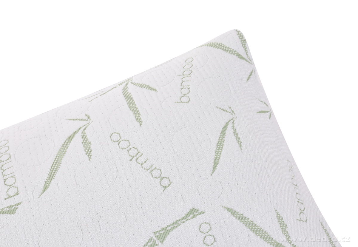 ANATOMIXX® BAMBOO, anatomický polštář 70 × 38 × 13 cm, drcená paměťová pěna & potah s bambusovým vláknem – náhled 2 | Grand Móda