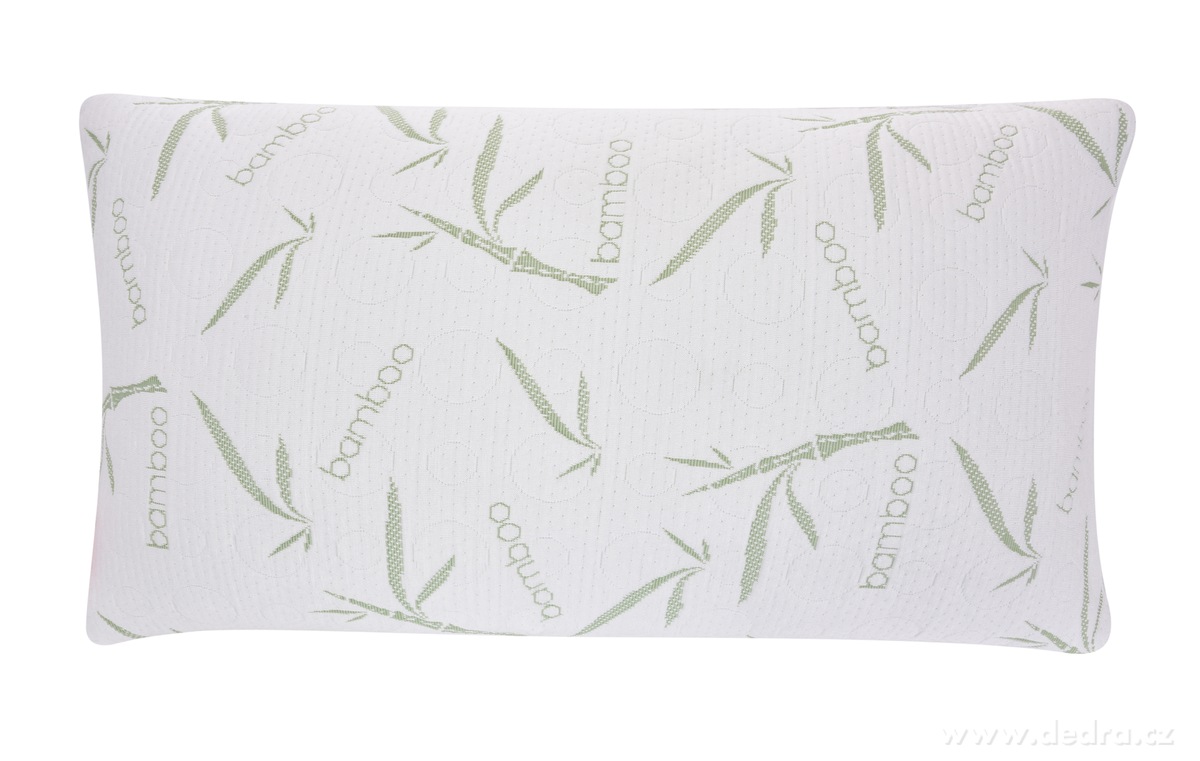 ANATOMIXX® BAMBOO, anatomický polštář 70 × 38 × 13 cm, drcená paměťová pěna & potah s bambusovým vláknem – náhled 3 | Grand Móda