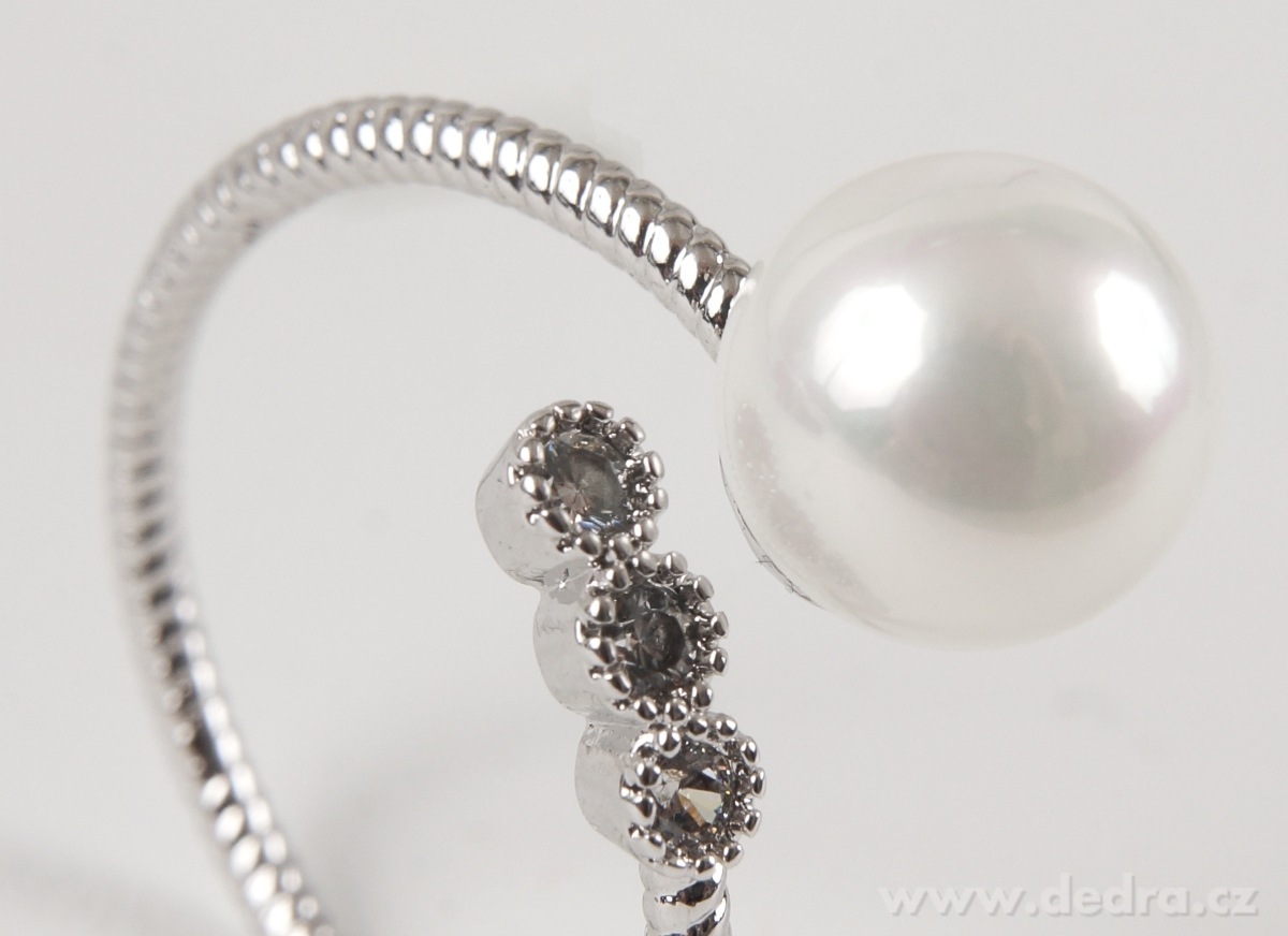 Prsten, se zirkony – náhled 2 | Grand Móda