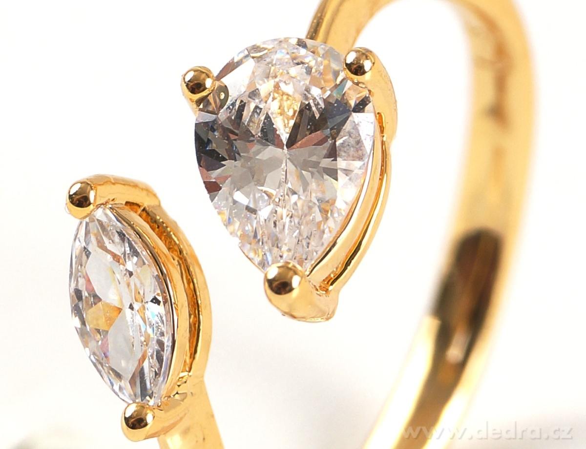 Prsten, pozlaceno 24 Kt. – náhled 2 | Grand Móda